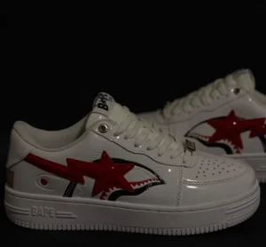 A Bathing Ape BAPE Sta Low Shark Blanco A Bathing Ape Bape Sta Low