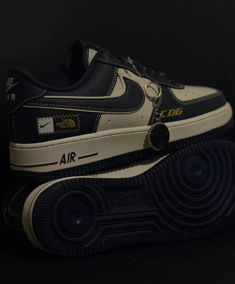 Nike Air Force 1 Low x CDG x The North Face – Navy/Cream